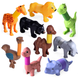 Transformable Dinosaur Pop Tube Fidget Toy